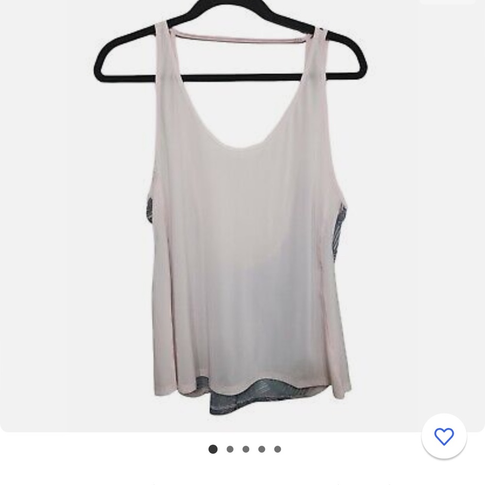 Lululemon Singlet Tank Top Size Pink Grey Meshprint on back | Size 8